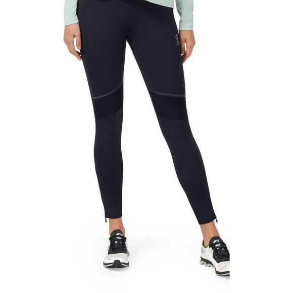 On Cloud Women's Long Tights Full Length Light Compression Running Black Size M - Picture 1 of 7